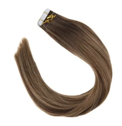 6/18/22 Balayage Brown Highlighted Medium Blonde Tape In Extensions