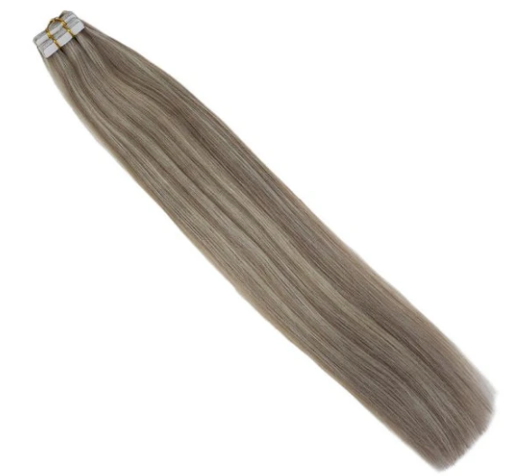 #P20/60 Blonde Highlighted Bleach Blonde Tape In Extensions