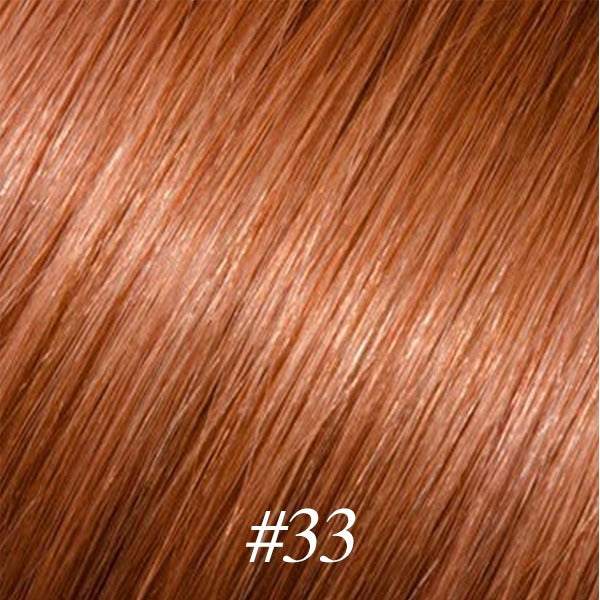 #33 Auburn Tape In Solid Colour Extensions