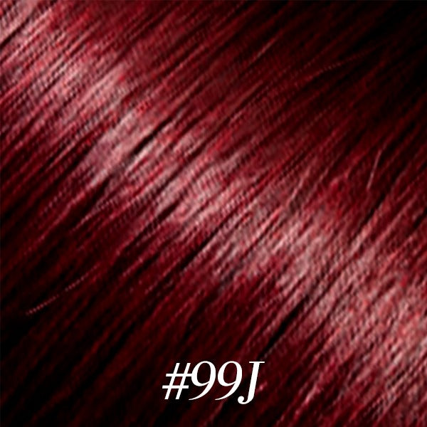 #99J Eggplant Red Clip In Extensions