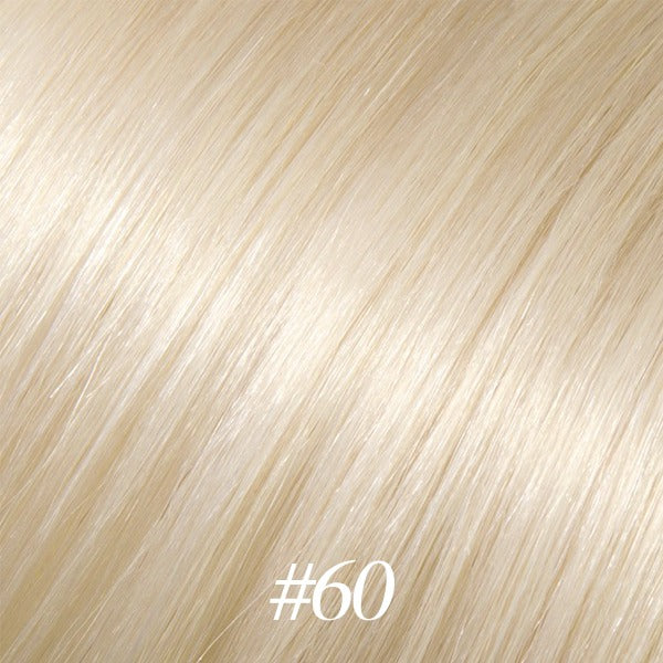 #60 Lightest Blonde Seamless Clip In Extensions