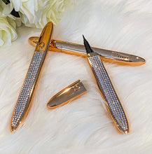 Load image into Gallery viewer, 2 in 1 Eyeliner Glue Pen Rose Gold Bling
