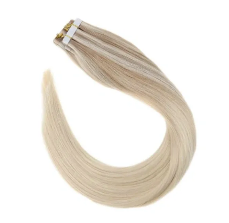 #Nordic Ash Blonde Balayage Tape In Extensions