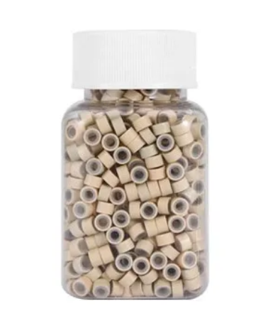 5.0mm Blonde Silicone Lined I Tip Extension Beads