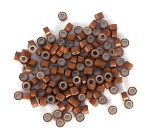 5.0mm Light Brown Silicone Lined I Tip Extension beads