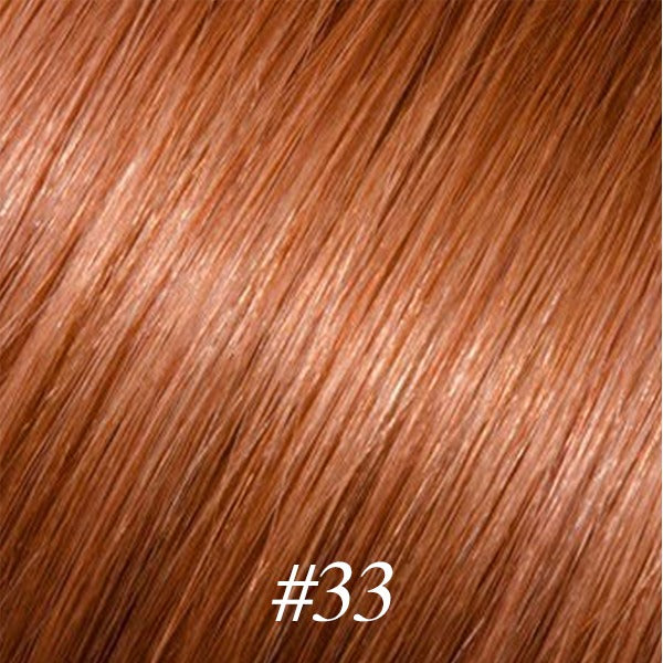 #33 Auburn Seamless Clip In Extensions